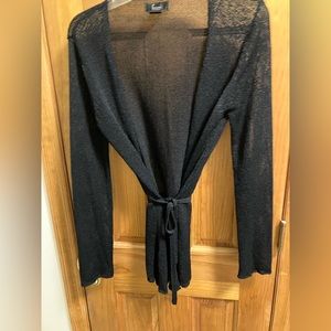 Belted black Frenchi sweater